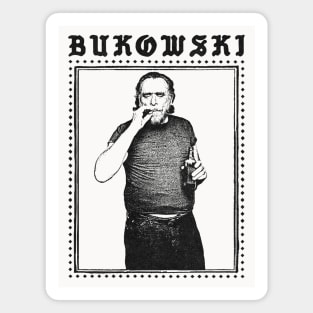 Charles Bukowski / Original Punkstyle Design Magnet